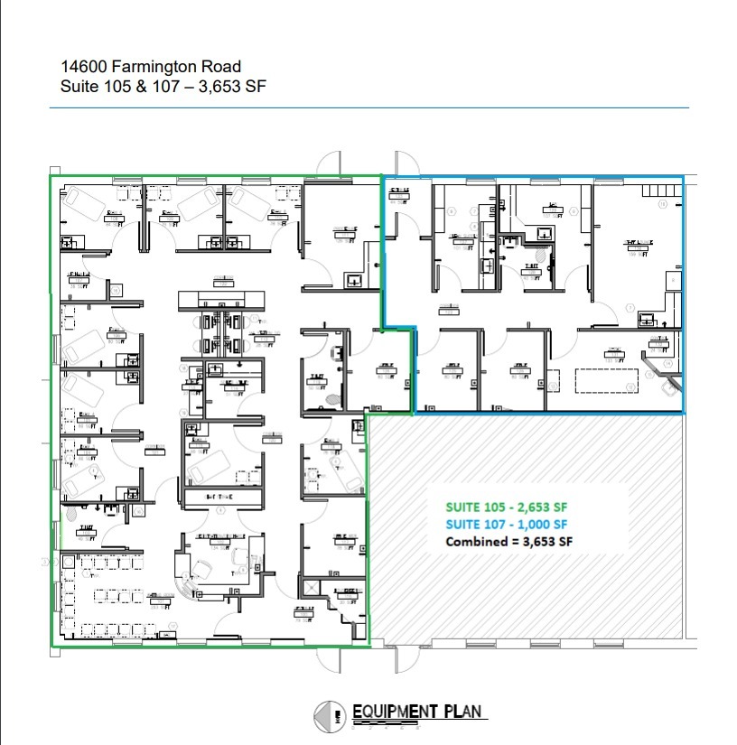 14700 Farmington Rd, Livonia, MI à louer Plan d’étage– Image 1 sur 1