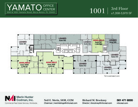 999 Yamato Rd, Boca Raton, FL à louer Plan d’étage– Image 2 sur 2