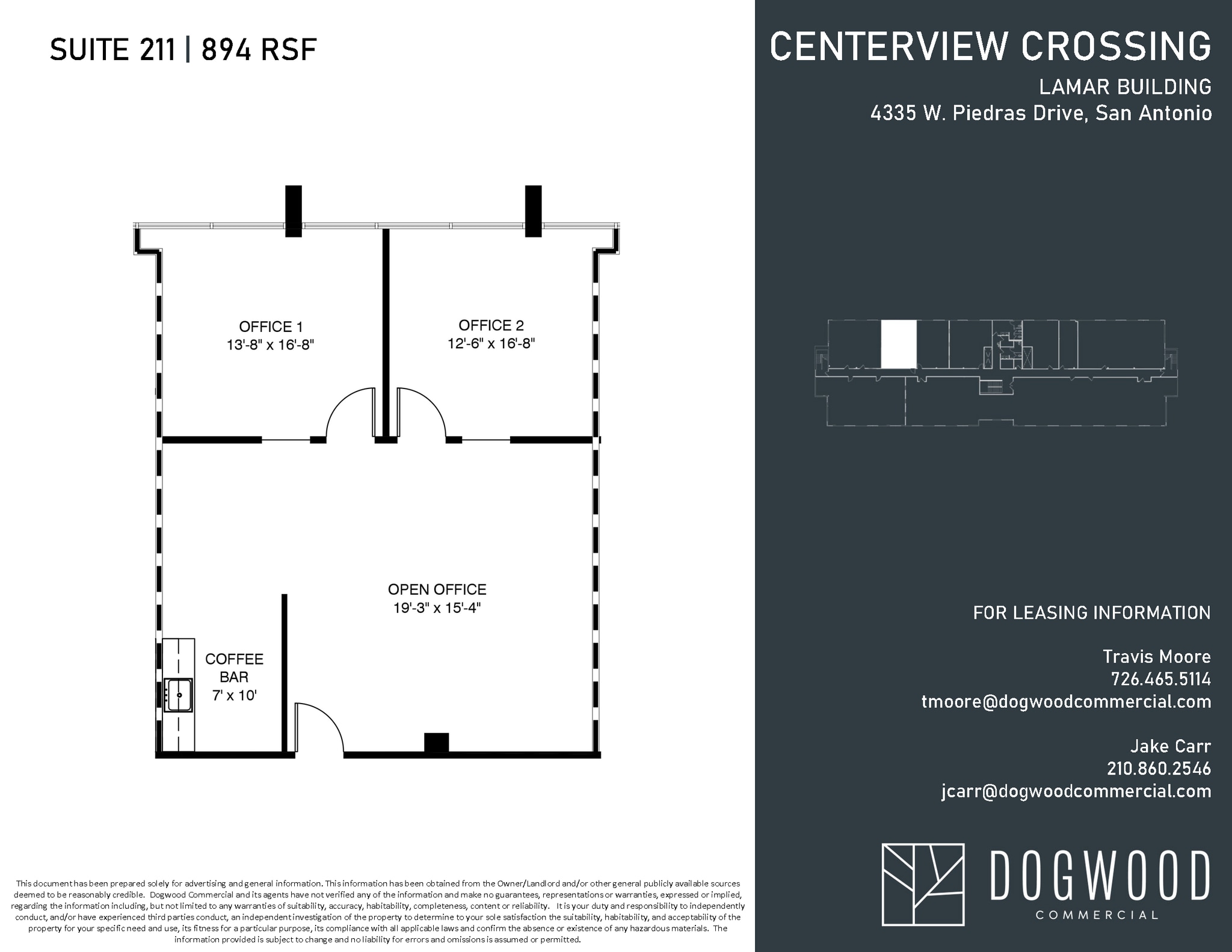 4538 Centerview Dr, San Antonio, TX à louer Plan d’étage– Image 1 sur 1