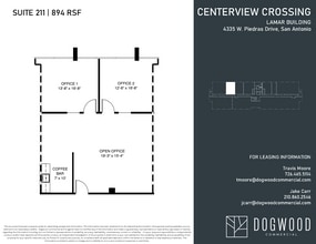 4538 Centerview Dr, San Antonio, TX à louer Plan d’étage– Image 1 sur 1