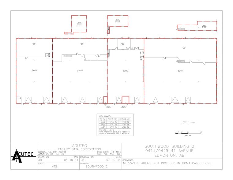 9523-9539 41st Ave, Edmonton, AB à louer - Plan de site – Image 3 sur 5