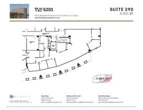 5200 Waterford District Dr, Miami, FL à louer Plan d’étage– Image 1 sur 1