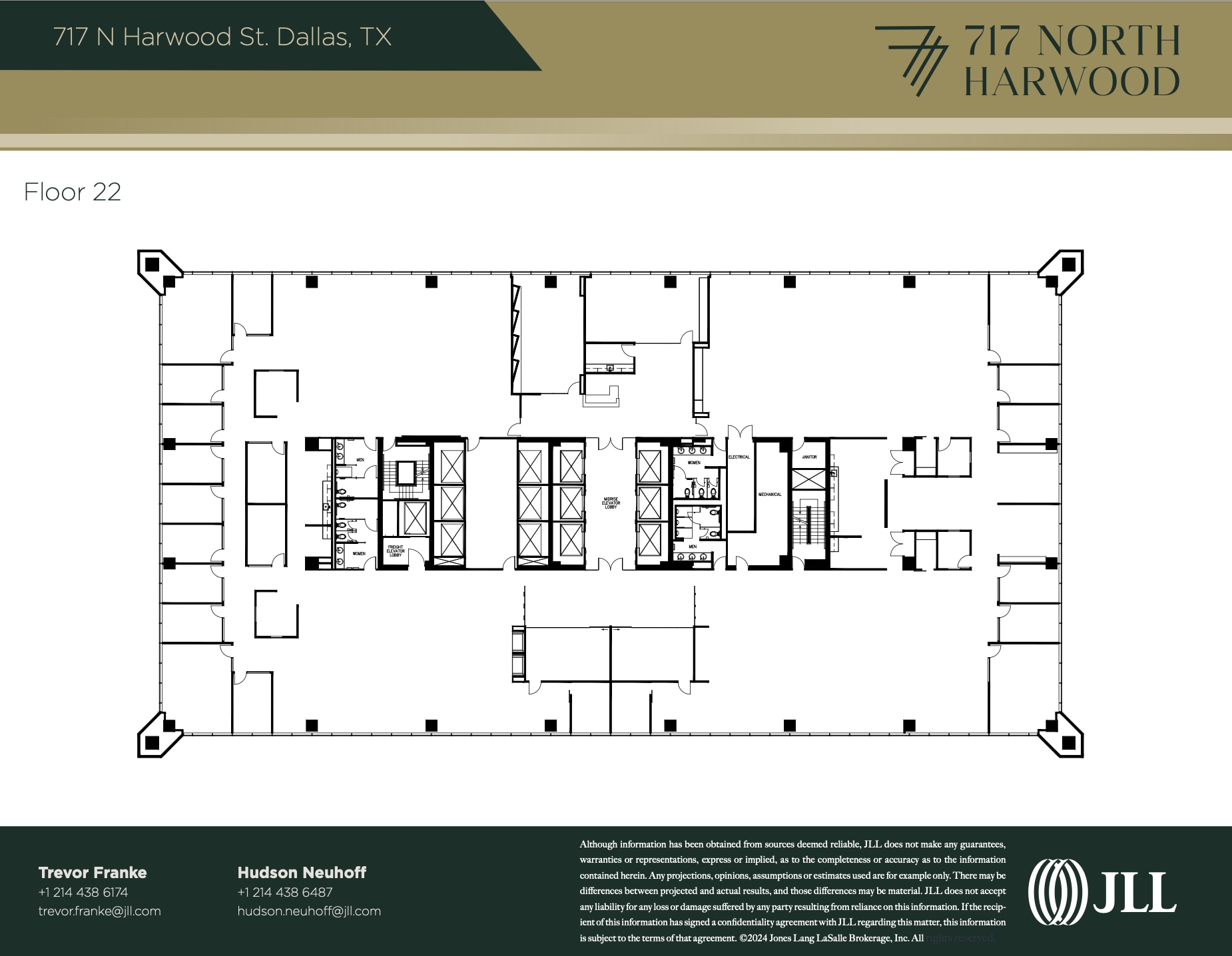 717 N Harwood St, Dallas, TX à louer Plan d’étage– Image 1 sur 1