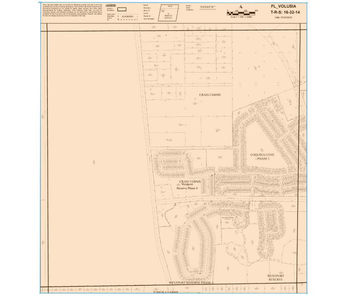 0 Tomoka Farms, Port Orange, FL à louer - Plan cadastral – Image 2 sur 2
