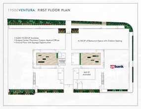 19500-19510 Ventura Blvd, Tarzana, CA à louer Plan d’étage– Image 1 sur 1