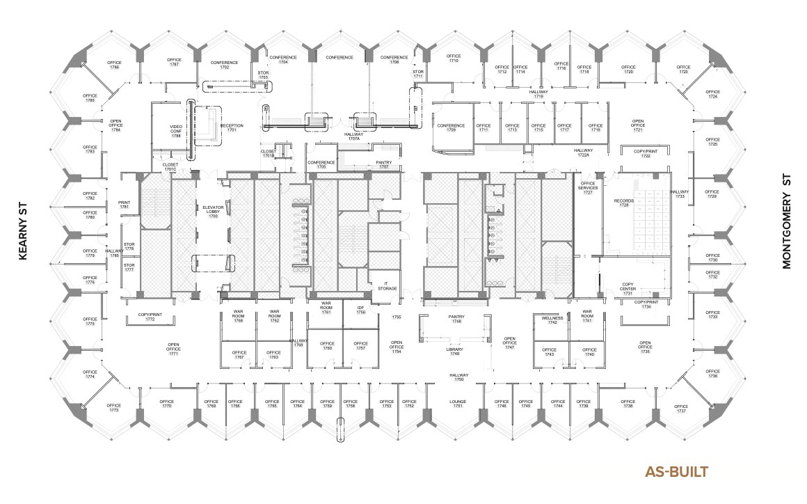 555 California St, San Francisco, CA à louer Plan d’étage– Image 1 sur 1
