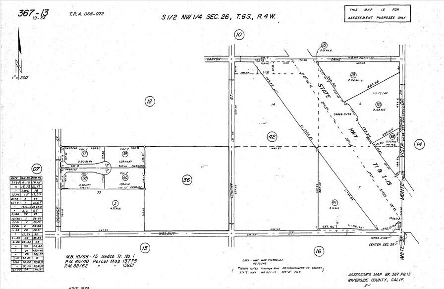 Monte Vista Dr, Wildomar, CA à vendre - Plan cadastral – Image 1 sur 2