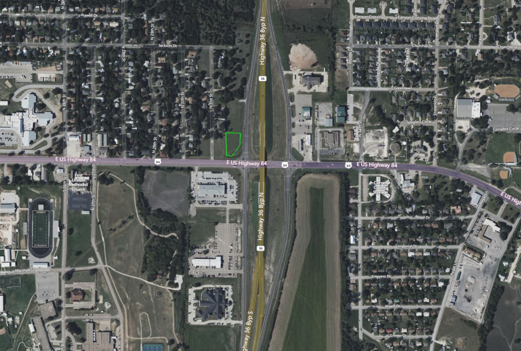 NW Corner of HWY 36 Byp N & E US HWY 84, Gatesville, TX à vendre Aérien– Image 1 sur 2