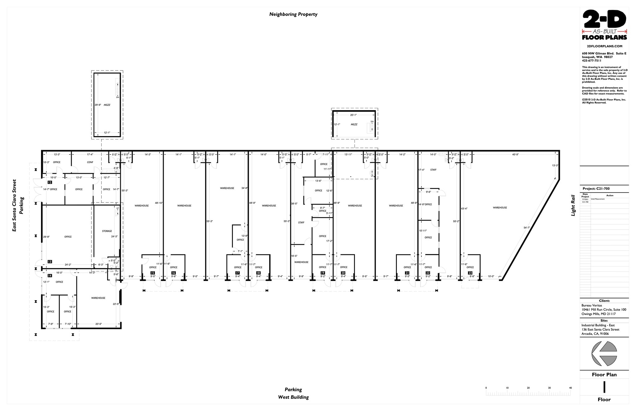 136-140 E Santa Clara St, Arcadia, CA à louer Plan de site– Image 1 sur 1