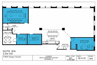 1301 W 22nd St, Oak Brook, IL à louer Plan d’étage– Image 1 sur 1