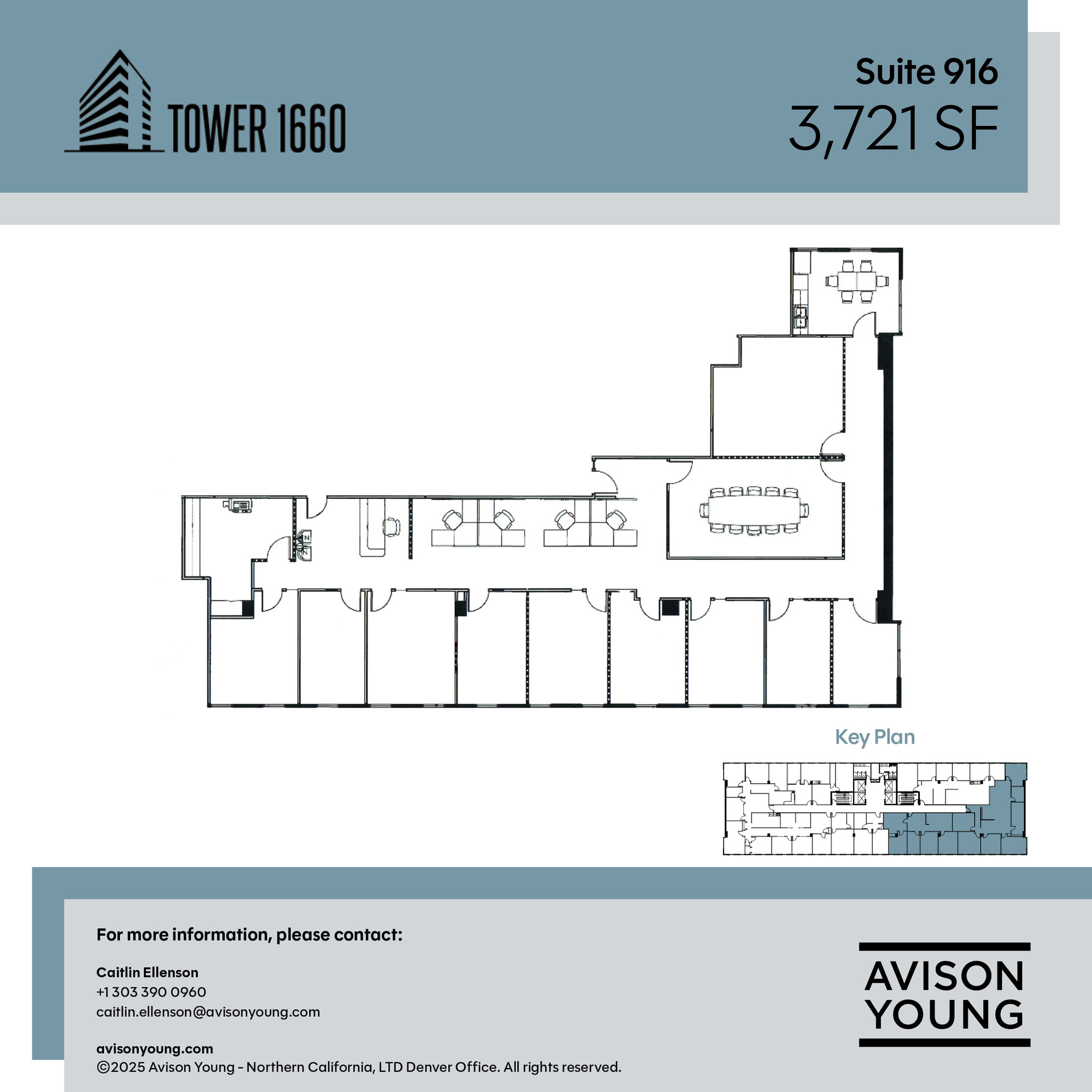 1660 S Albion St, Denver, CO à louer Plan d’étage– Image 1 sur 1