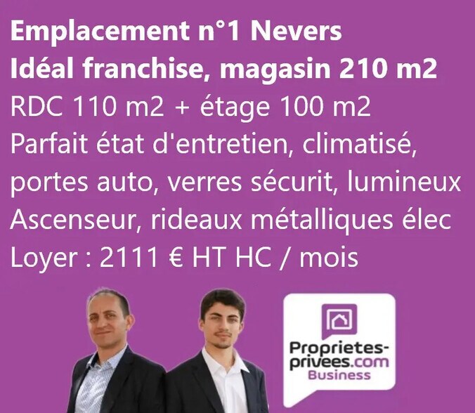 Local commercial dans Nevers à louer - Photo de l’immeuble – Image 1 sur 4