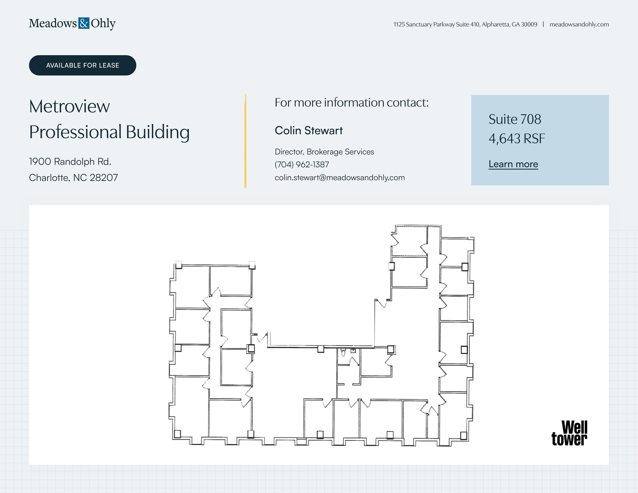 1900 Randolph Rd, Charlotte, NC à louer Plan de site– Image 1 sur 2