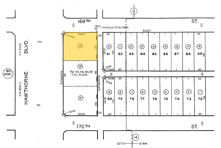 16900 Hawthorne Blvd, Lawndale, CA à louer - Plan cadastral – Image 2 sur 16