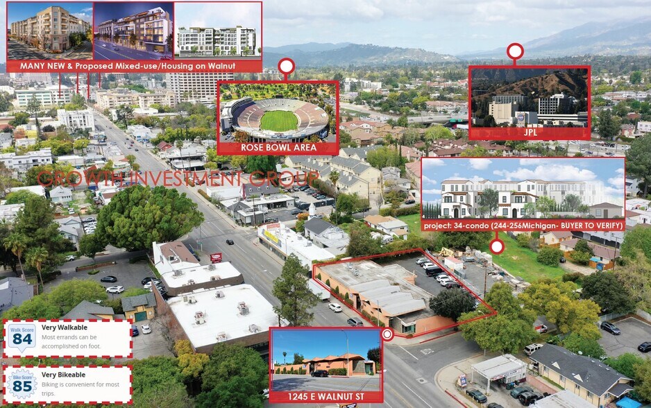 1245 E Walnut St, Pasadena, CA à vendre - Photo de l’immeuble – Image 2 sur 28