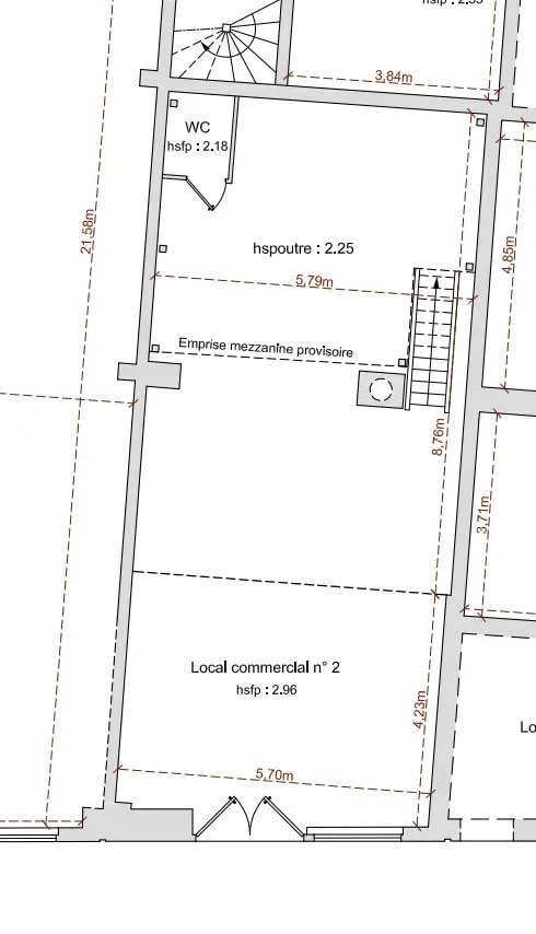 Local commercial dans Puteaux à louer Plan d’étage– Image 1 sur 3