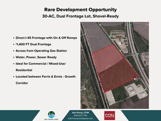 Plus de détails pour Hwy 45 Palmer Texas 75152, Palmer, TX - Terrain à vendre