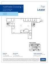 13105 Northwest Fwy, Houston, TX à louer Plan d’étage– Image 1 sur 2