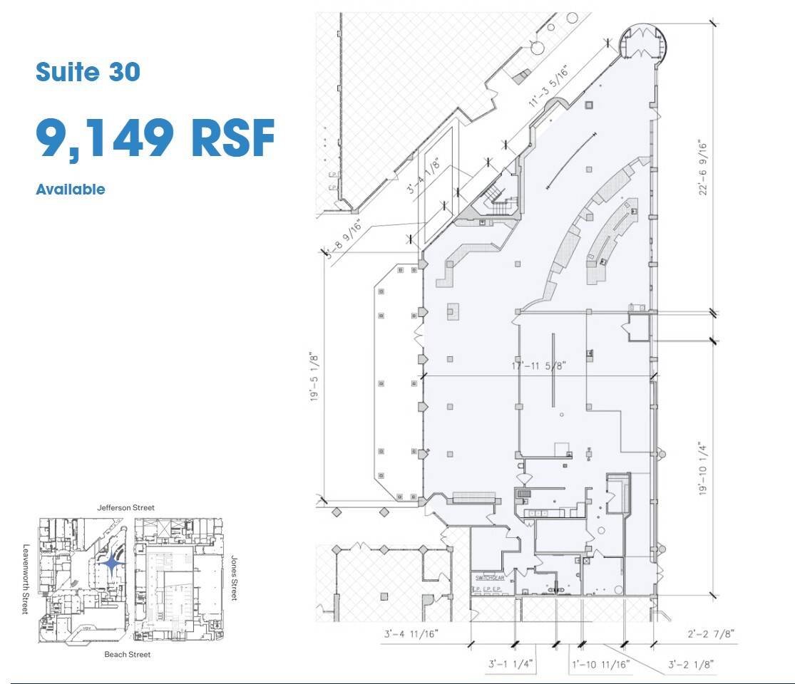 333 Jefferson St, San Francisco, CA à louer Plan d’étage– Image 1 sur 1