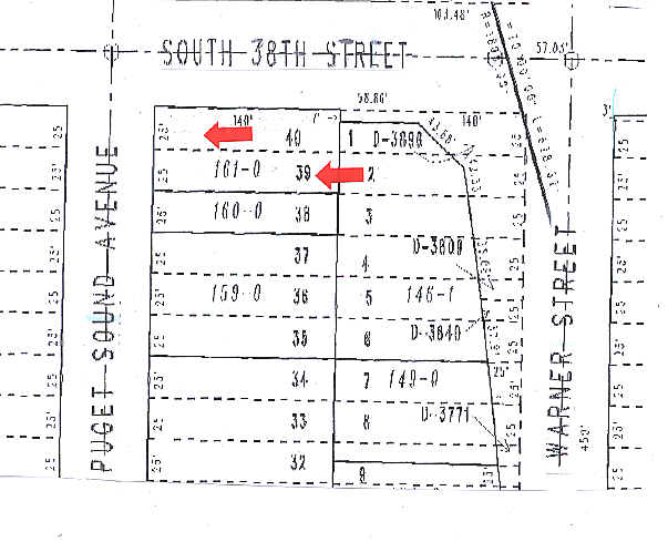 3801 S Puget Sound Ave, Tacoma, WA à louer - Plan cadastral – Image 2 sur 3