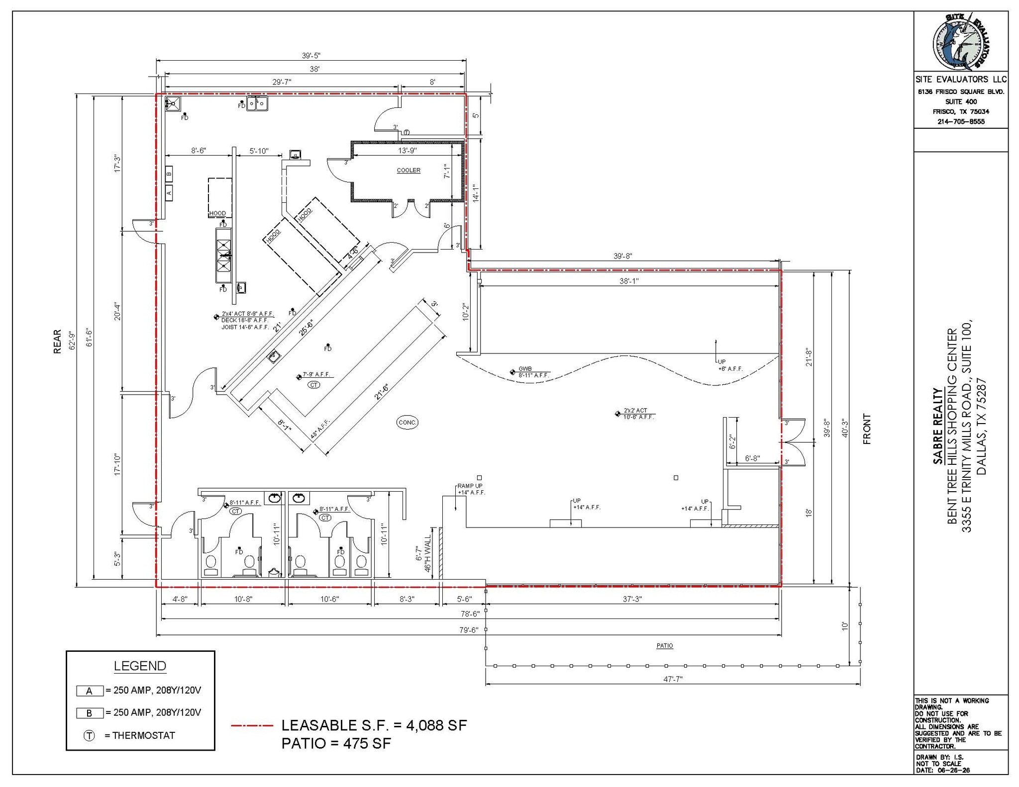 3315-3427 E Trinity Mills Rd, Dallas, TX à louer Plan d’étage– Image 1 sur 1