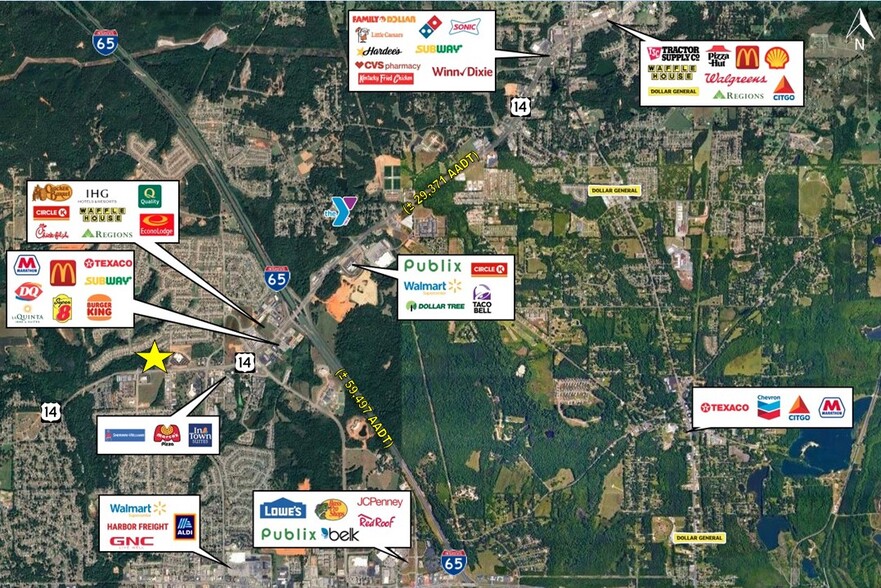 1401 Fairview Ave, Prattville, AL à vendre - Photo de l’immeuble – Image 2 sur 2