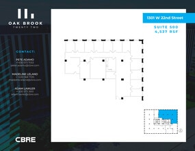 1301 W 22nd St, Oak Brook, IL à louer Plan d’étage– Image 1 sur 11