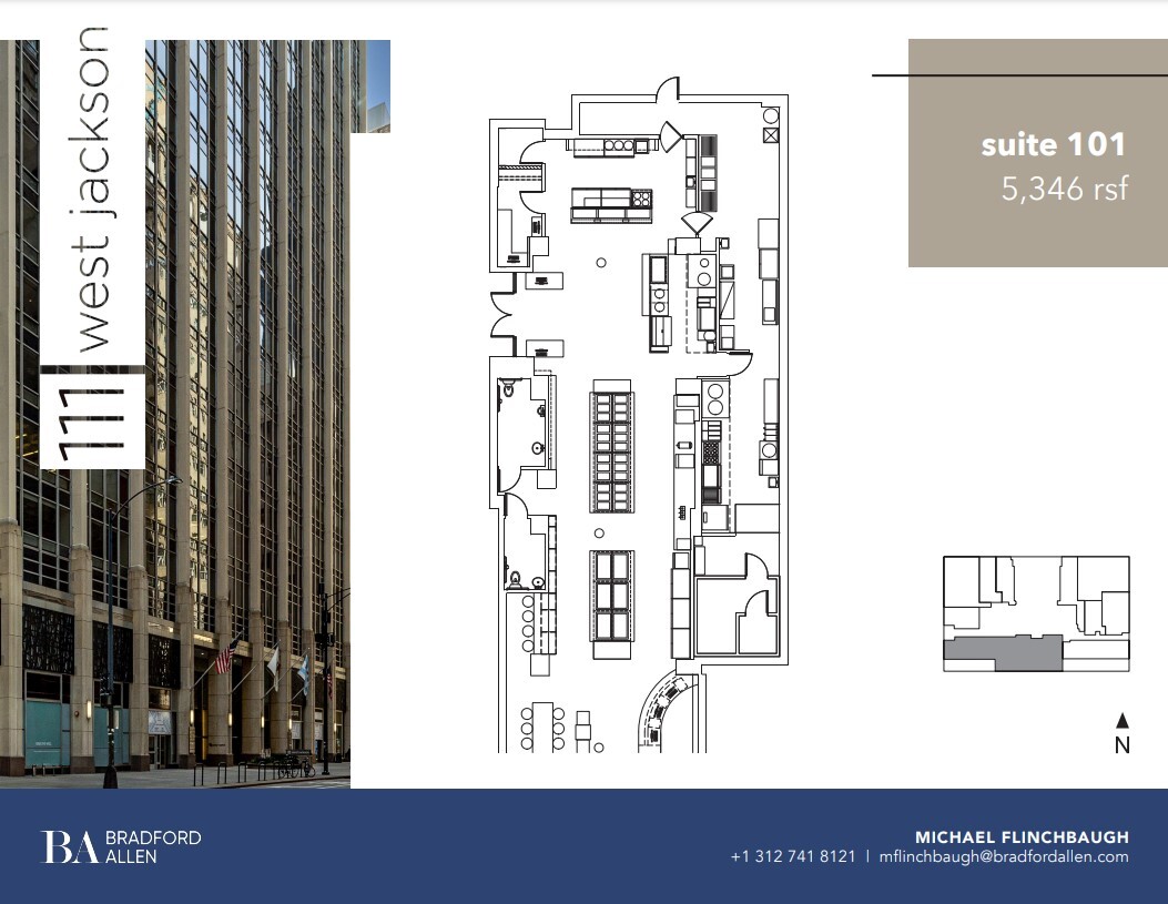 111 W Jackson Blvd, Chicago, IL à louer Plan d’étage– Image 1 sur 10