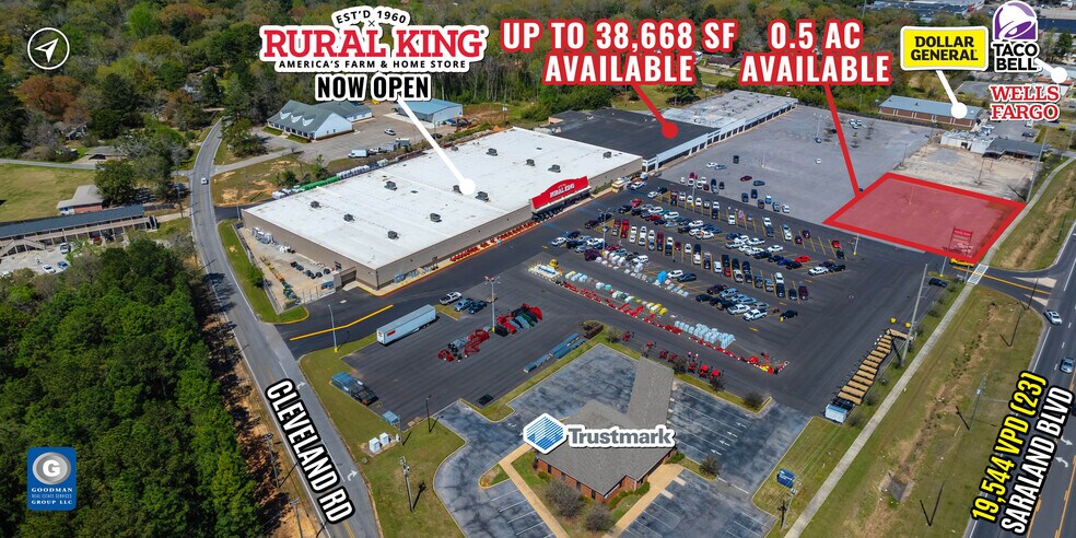 949-951 Saraland Blvd S, Saraland, AL à louer - Photo de l’immeuble – Image 1 sur 4
