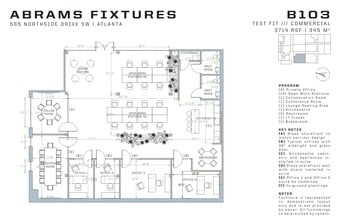 565 Northside Dr, Atlanta, GA à louer Plan d’étage– Image 1 sur 5