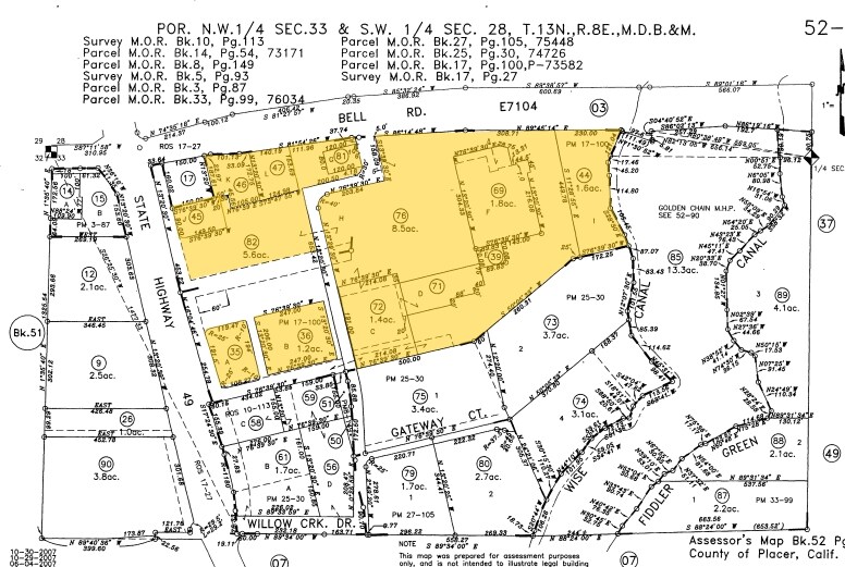2935-2995 Bell Rd, Auburn, CA à vendre - Plan cadastral – Image 3 sur 3