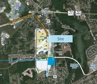 Plus de détails pour SWQ US 17 And William Burgess Blvd, Yulee, FL - Terrain à vendre