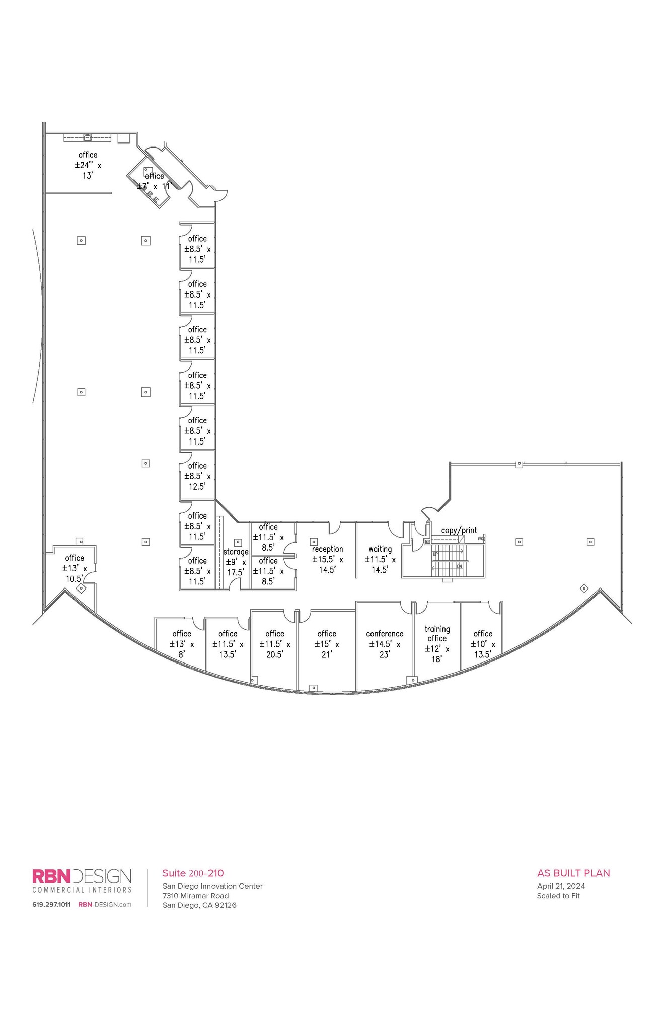 7310 Miramar Rd, San Diego, CA à louer Plan d’étage– Image 1 sur 1