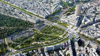 Paris - VUE AÉRIENNE vue de carte