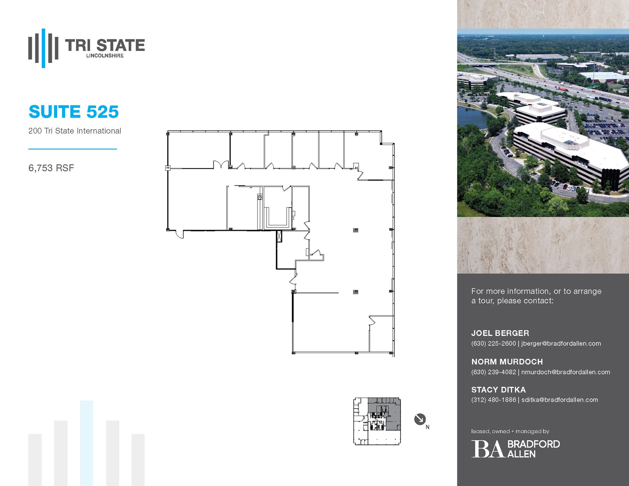 300 Tri State International, Lincolnshire, IL à louer Plan d’étage– Image 1 sur 1