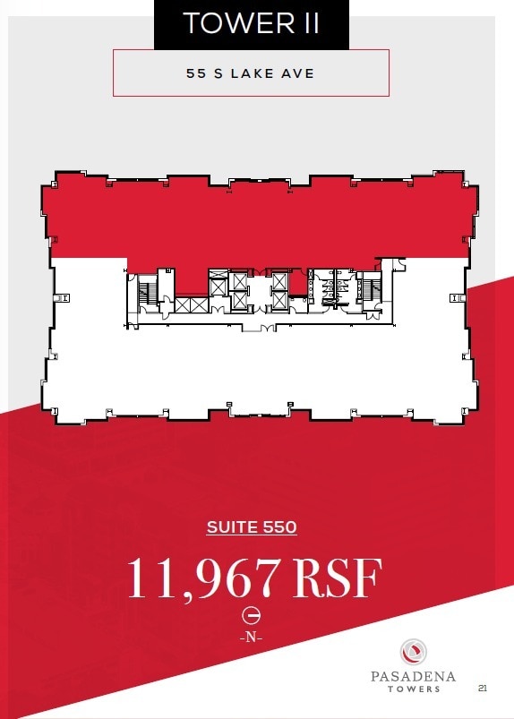 800 E Colorado Blvd, Pasadena, CA à louer Plan d’étage– Image 1 sur 1