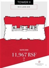 800 E Colorado Blvd, Pasadena, CA à louer Plan d’étage– Image 1 sur 1