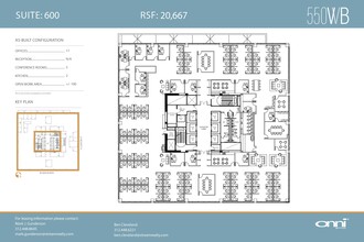 550 W Van Buren St, Chicago, IL à louer Plan d’étage– Image 1 sur 1