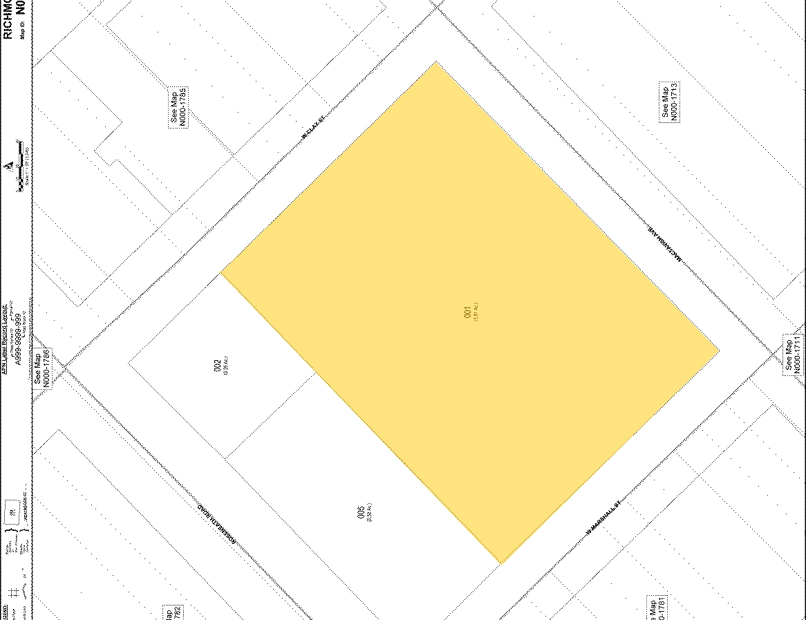 1300 Mactavish Ave, Richmond, VA à louer Plan cadastral– Image 1 sur 2