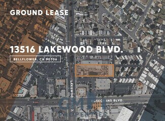 Plus de détails pour 13516 Lakewood Boulevard, Bellflower, CA - Terrain à louer
