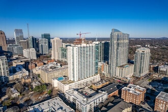 860 Peachtree St NE, Atlanta, GA - VUE AÉRIENNE  vue de carte