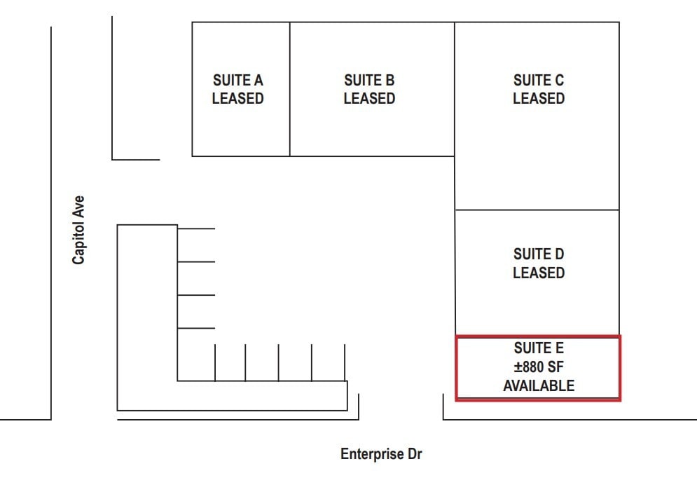 6101 Enterprise Dr, Diamond Springs, CA à louer Plan d’étage– Image 1 sur 1