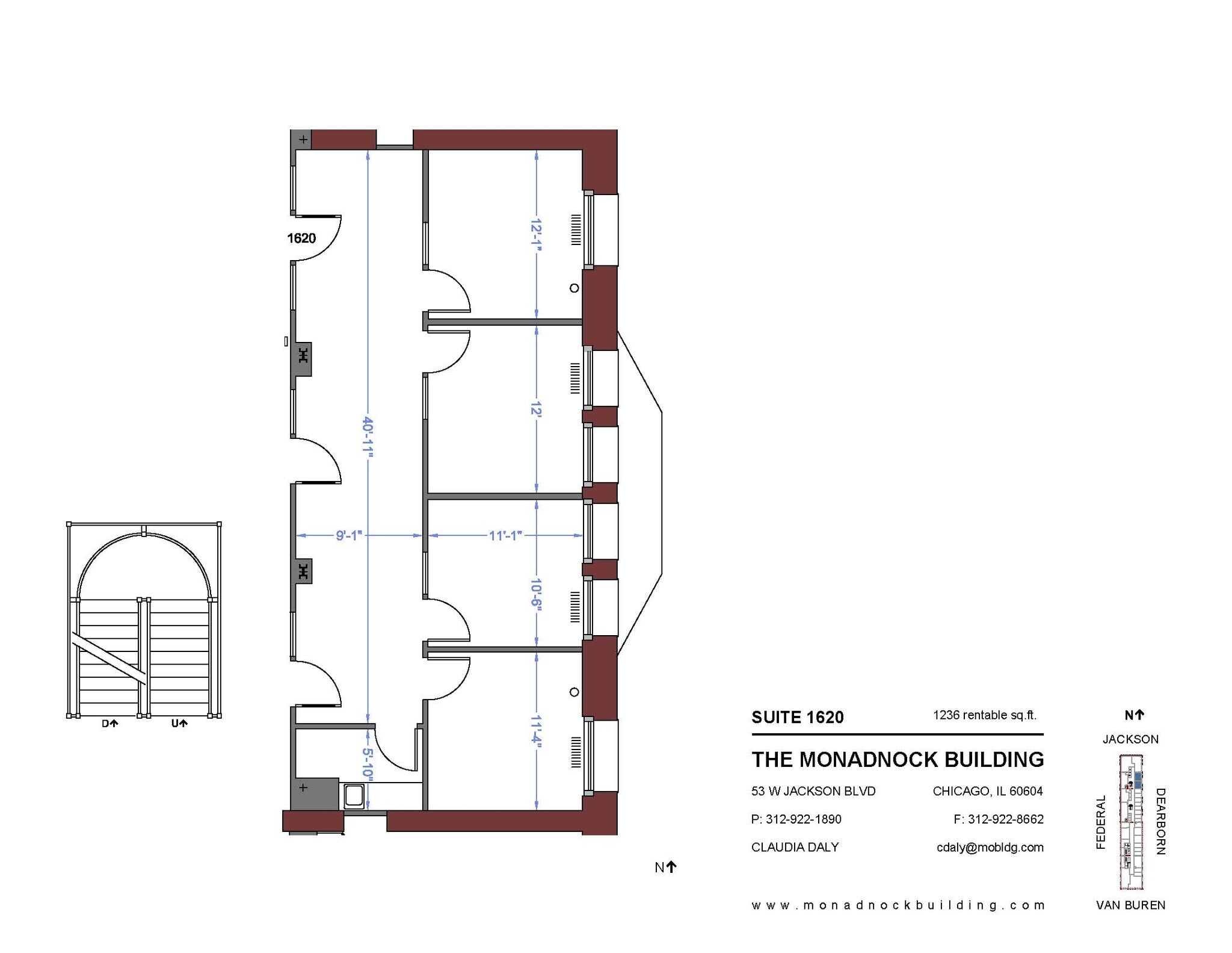 53 W Jackson Blvd, Chicago, IL à louer Plan d’étage– Image 1 sur 1