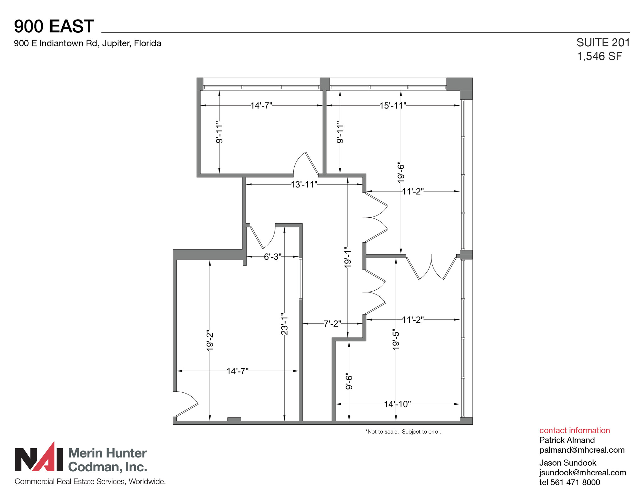 900 E Indiantown Rd, Jupiter, FL à louer Plan d’étage– Image 1 sur 2