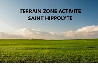 Saint-Hippolyte - Vue aérienne vue de carte