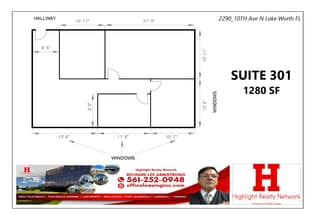 2290 10th Ave N, Lake Worth, FL à louer Plan d’étage– Image 1 sur 1
