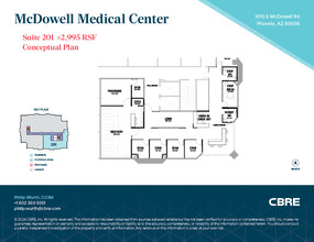 1010 E McDowell Rd, Phoenix, AZ à louer Plan d’étage– Image 1 sur 2