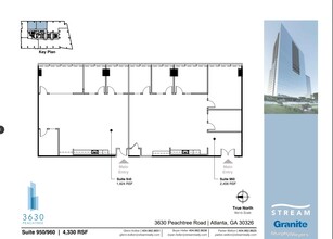 3630 Peachtree Rd NE, Atlanta, GA à louer Plan d’étage– Image 1 sur 2