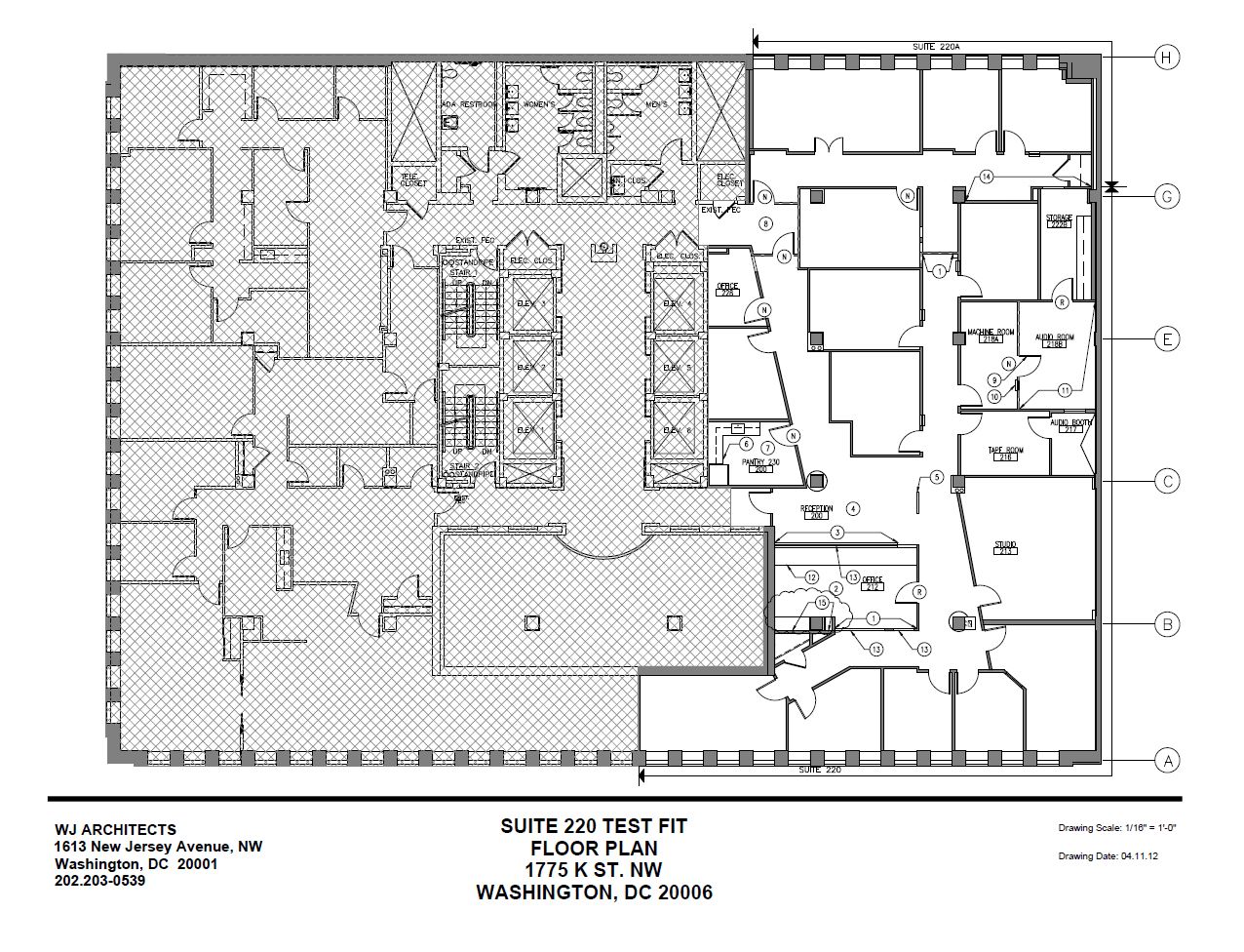 1775 K St NW, Washington, DC à louer Plan d’étage– Image 1 sur 1
