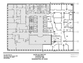 1775 K St NW, Washington, DC à louer Plan d’étage– Image 1 sur 1